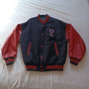 Vintage Y2K This Living World Production Crew Varsity Jacket Adult Large